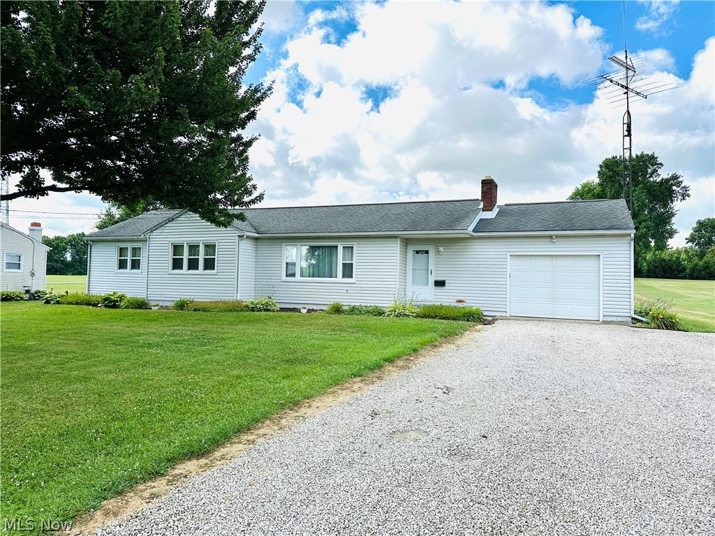 This one owner ranch is conveniently located near the edge of town. A new septic system with aerator, UV system, & leach bed was recently installed with 2 year transferable warranty which includes service every 6 months during the 2 year warranty period. The electric panel was also just replaced. Wood burner connected to duct work plus a fireplace in living room. Hardwood floors, knotty pine, reverse osmosis system, The 24 x 28 insulated building is complete with drywall & 220 electric, perfect for any mechanic. Add your own cosmetic updates.