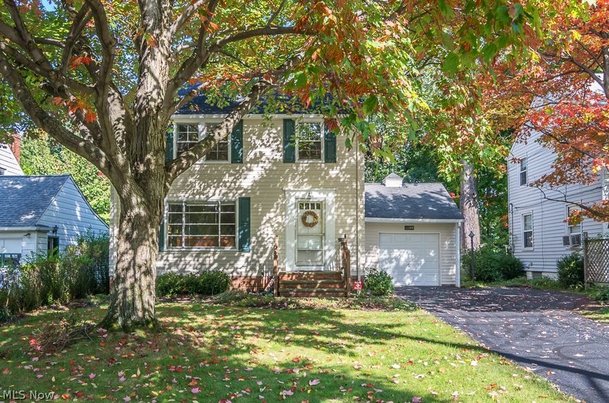 Gorgeous 3 bedroom, 1 bath Colonial with unique tandem 3 car garage.  Cozy up to the fireplace in either the living room or basement!  Enjoy the sunroom which leads to a covered patio.  This home also has many updates that include: furnace ’03, central air and tear off of the backside of the roof in ’12, front tear off of roof and gutters in ’13, exterior painting in ’14.  Newer flooring and half bath in the basement.  Be sure to call today to schedule your appointment to see this move-in ready beauty today!