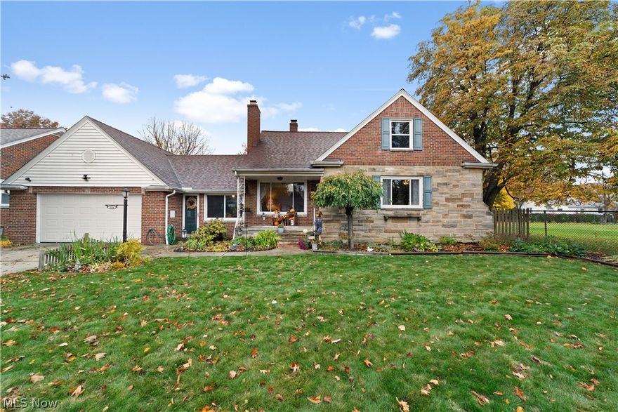 Pride of ownership in this Cape Cod that was original to the builder of the neighboring homes and sits on the largest lot of a cozy, dead-end brick street. Enter the home from either the front porch or attached 2-car garage and breezeway, perfect for a home office or mud room. The living room flows into an entertainers’ kitchen, and a bright dining room overlooking the fully fenced backyard. The first floor offers two bedrooms and an updated full bath. Upstairs is the third bedroom and a half bath. The basement includes a workshop, a finished living space with a wood-burning fireplace, a second full bath, laundry, and more storage. Recent updates include that the entire interior of the home was painted and professionally cleaned, newer vinyl windows, updated kitchen, and patio. All appliances stay and mechanicals have been maintained meticulously on an annual basis. Close to parks, Lake Erie, schools, and freeways.