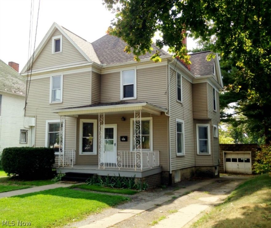 Great, well cared for and clean investment property near College of Wooster. Upper and lower units with interior and exterior stairs to the upper floor, could easily be converted back to single family home. Large living room on main level with one bedroom and partially finished basement. Upper unit has 2 bedrooms, refinished wood floors and attic space for additional storage. Both units have updated bathrooms.  Newer roof shingles and exterior doors. Walking distance to C.O.W. and downtown Wooster.  Home being sold "as-is".