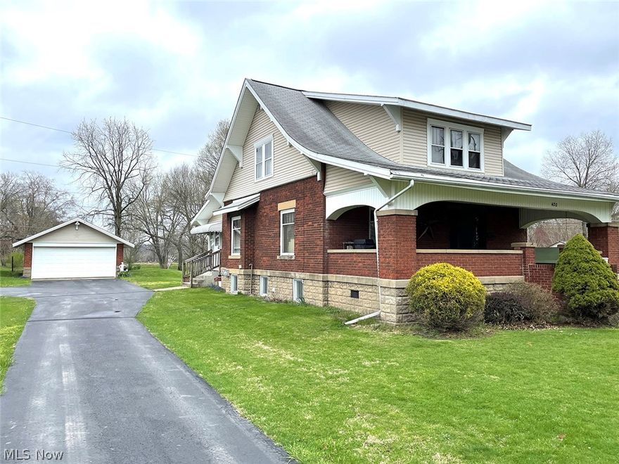 Clean Home On 1 Acre - Live & Online Bidding - ABSOLUTE AUCTION, all sells to the highest bidder. ONLINE BIDDING BEGINS THURSDAY – MAY 12, 2022 – 1:00 PM and AUCTION LIVE ON-SITE BIDDING WILL BEGIN TUESDAY - MAY 17, 2022 - 5:30 PM. Family-owned since 1946. Quality-built brick home with 3 bedrooms, 1.5 baths, living room, formal dining room, and a sitting room with gas fireplace. The full basement has gas hot water heat and updated breaker service. Loads of oak woodwork throughout, open staircase, and large covered front porch with swing. 2-car detached garage with asphalt driveway. Situated on a .96-acre lot, 84’ x 520’ with a large backyard and room to roam. Public water and sewer. Current taxes are $1,619 under Homestead reduction. Nice opportunity for a good solid home, check it out! TERMS ON REAL ESTATE: 10% down auction day, balance due at closing. A 10% buyer’s premium will be added to the highest bid to establish the purchase price. Any desired inspections must be made prior to