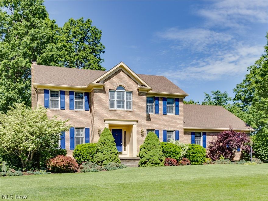 Spacious 4 bedroom/3.5 bath colonial w/3458SF including finished basement, 3.5 car side load garage on private corner lot w/fenced back yard* Many updates over the past 9 years including furnace & A/C 2008, kitchen, half bath & shingles 2010, master bath 2014, exterior painting 2016, new outside lights, carpet (family room, living room, steps & hall) 2017* Living room with french doors off of foyer & pocket doors to bayed family room with brick wood burning fireplace (gas starter) & built in book shelves on each side* Formal dining with french doors off of foyer, tray ceiling, crown, chair rail & beveled glass door to kitchen* Bayed kitchen with granite counter top, stainless appliances (double oven, burner top, refrig, microwave & dishwasher), breakfast bar, pantry, desk & eating area with atrium door to deck* 1st floor office* 1st floor laundry includes washer & dryer* 2nd floor has vaulted master with fan, walk in closet with organizers & master bath with walk in double shower, gran