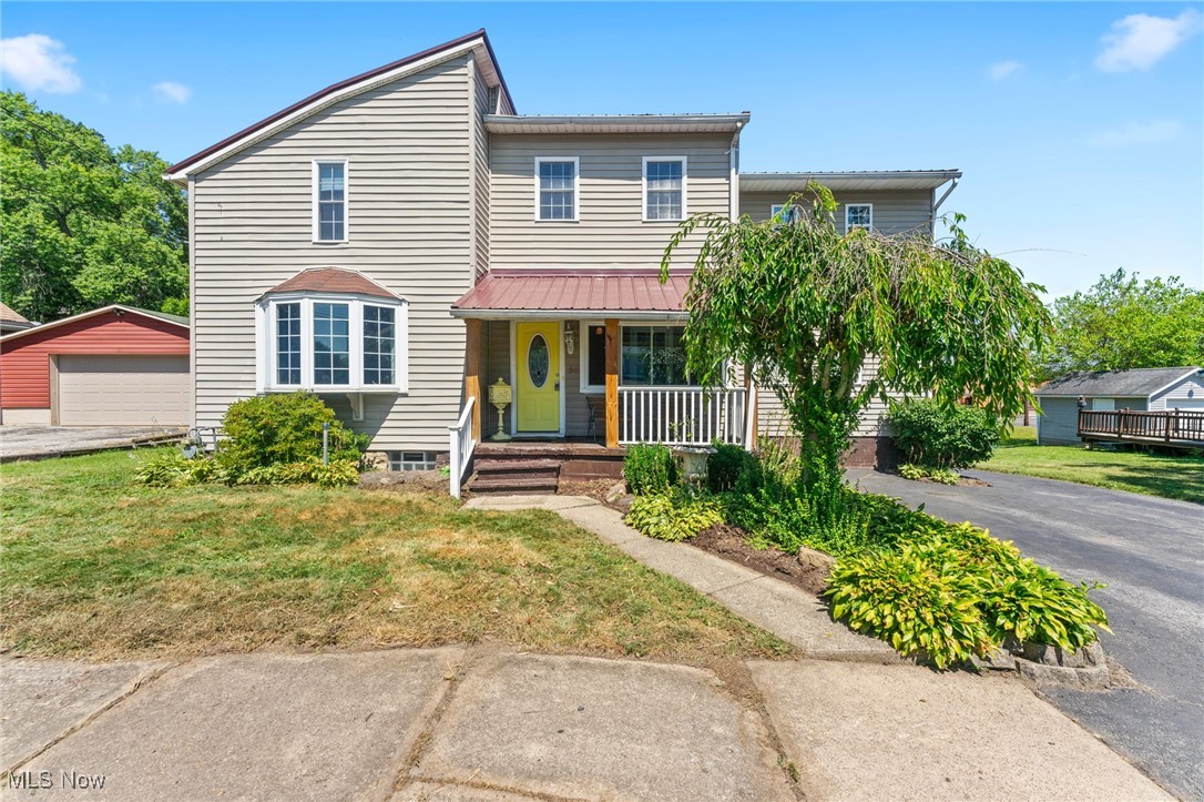 Welcome to 55 Oak Street in the heart of Leetonia! This well-kept 4-bedroom, 2-bathroom home has a great mix of space, charm, and practical updates. When you first walk in, you're greeted by a bright mudroom with bamboo flooring and brand-new windows—perfect for kicking off your shoes and settling in. From there, you’ll step into the spacious dining room, which connects everything nicely. Off to the right is the cozy family room with a ventless gas fireplace and access to the back deck. To the left, there’s a large first-floor bathroom with a whirlpool tub and a first-floor bedroom that’s great for guests or flexible living space. Upstairs, you’ll find three more bedrooms—including a big master—with walk-in closets in each room. There’s also a second full bathroom that features a classic cast iron sink and cast iron tub, adding a touch of vintage charm. Outside, the home sits on a large yard with a paved driveway and a 3-car garage—plenty of space for vehicles, storage, or a workshop. The home also offers a metal roof (2020) for added peace of mind. It’s a solid, well-cared-for home with room to grow and enjoy. Come take a look!