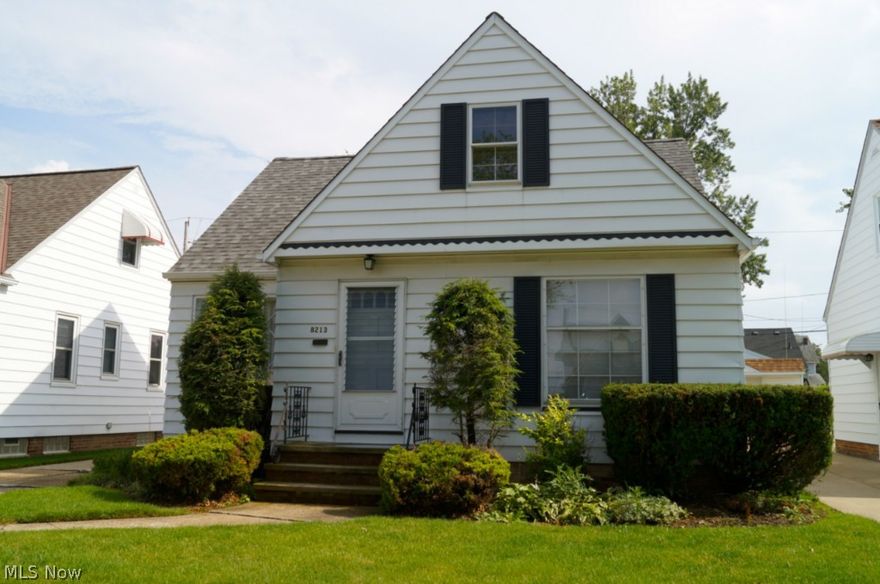 Well maintained cape minutes from the up and coming Parma Shoppes. Newer roof and furnace. Possible first or second floor master bedroom. Large bedroom upstairs has access to an huge storage room that would make an excellent bonus room or walk-in closet (or both!). Full bath on the main floor and an half bath, plus stand-a-lone shower in the finished lower level. Glass block windows, retro vibe and dry bar. Hardwood exposed in the first floor bedrooms, under living room and second floor bedroom carpeting. Eat-in kitchen has plenty of counter space and cabinetry. Easily update the look with a little paint and kitchen wall paper removal. Like new appliances and washer / dryer all stay with this home. Lovingly cared for through the years. Selling the property in its as is condition.