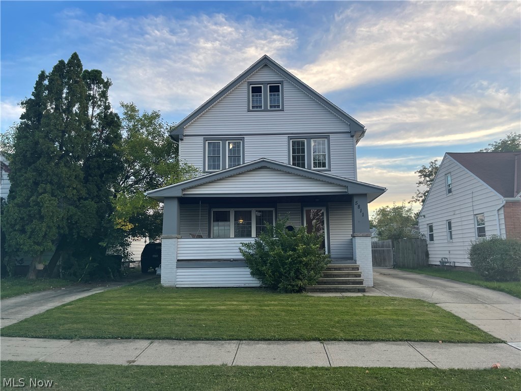 Wonderful opportunity to own a charming colonial, close to schools, shopping, restaurants, and freeways. This home has a cozy living room, large dining room, three bedrooms, a rare finished attic, and a spacious fenced in back yard. This is a great starter home that needs some TLC. With a newer furnace, as well as windows and roof just eight years old, all this home needs are your personal touches. This home will not last long, so schedule your private showing before you miss out!