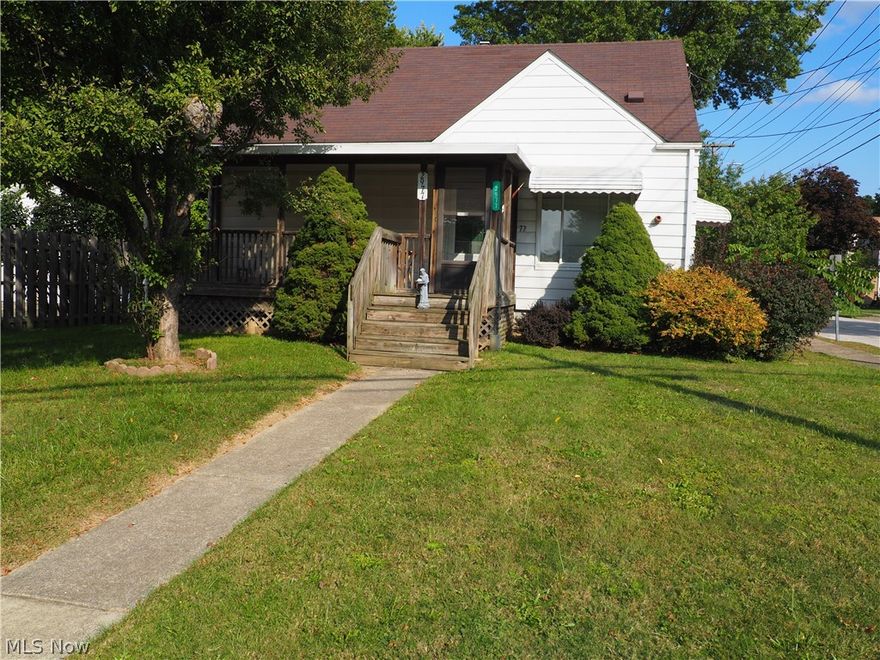 Lot:  40' X 100"  Great potential in this cape.  Needs work.  Sellers selling the home "as is".   Other room is the area on the second floor going into the bedroom.