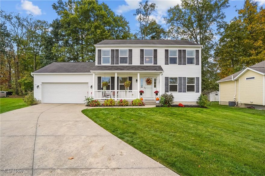 Incredible two story home with high end updates!
Located on a private cul de sac with a meticulously maintained lot. 
Patio and built-in swing area make this truly relaxing.
Spacious kitchen with stainless steel appliances plus a pantry!
Vaulted sunroom with tons of natural light. Cozy living room with a gas fired fireplace to take off the winter chill. Owner's ensuite is incredible with a soaking tub, walk-in shower, heated floors and a walk-in closet! The second floor laundry is located right down the hall for super convenience. Two additional roomy bedrooms and another full bath complete the second floor.
Full basement with lots of storage space. There is also a newer shed "2021"for extra storage. The list of updates include: Furnace "2019", central air "2024", dishwasher "2021", First floor flooring "2021",
New Fireplace "2023", Complete Owner's bath remodel "2023" including new windows installed in bath. new paint and can lighting "2023" backyard patio, fence, flower beds and outdoors lights "2024"
New upstairs carpet "2025".
Be the lucky one to call this one HOME!