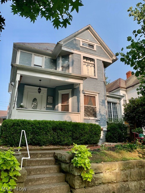 Location, location, location!! Check out this beautiful Victorian home in Marietta with 2,070 sq foot of living space, alley access and detached garage. This home has 3 bedrooms with the easy possibility of 4-5 bedrooms and 1 ½ baths! The attic area has been finished and offers opportunities for additional living. Updates include fresh neutral paint throughout, new HVAC unit servicing the downstairs, updated kitchen and new flooring in the full bath with claw foot tub. There is plenty of space throughout the home for entertaining, or enjoy the very private, fenced in back yard or covered porches with your friends and family. This home is within walking distance to much of downtown Marietta and very close to the Muskingum Park. Check it out today!