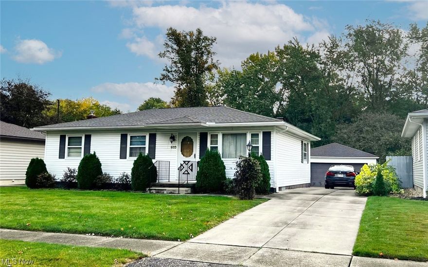 Well-Maintained 3-Bedroom Ranch Home - Summit Co. – Akron City - Live Auction With Online Bidding Available. ABSOLUTE AUCTION, all sells to the highest bidders on location. ONLINE BIDDING BEGINS TUESDAY, OCTOBER 31, 2023 – 12:00 PM and AUCTION LIVE ON-SITE BIDDING WILL BEGIN FRIDAY - NOVEMBER 3, 2023 - 12:30 PM.  The property features a very well-maintained, vinyl-sided three-bedroom ranch home built in 1962. Eat-in kitchen with granite countertops, living room, 3 bedrooms inc. 1 with half bath, and full shower bath. Carpet over wood throughout. Partially finished basement with gas fireplace, laundry/utility/storage room, breaker electric, F/A furnace, and A/C. The back of the home has a secluded outdoor patio that overlooks a park-like setting fenced yard with a shed. 2-car detached garage (some foundation movement/cracks). This home has been very well maintained over the years and is ready for a new owner! Summit Co. parcel #6707395. The home will be open for viewing on Tuesday – October 31, 2023, from 4:00-5:00 PM and 1.5 hours prior to auction. Terms On Real Estate: 10% down auction day, balance due at closing. A 10% buyer’s premium will be added to the highest bid to establish the purchase price. Any desired inspections must be made prior to bidding. All information contained herein was derived from sources believed to be correct. Information is believed to be accurate but not guaranteed.