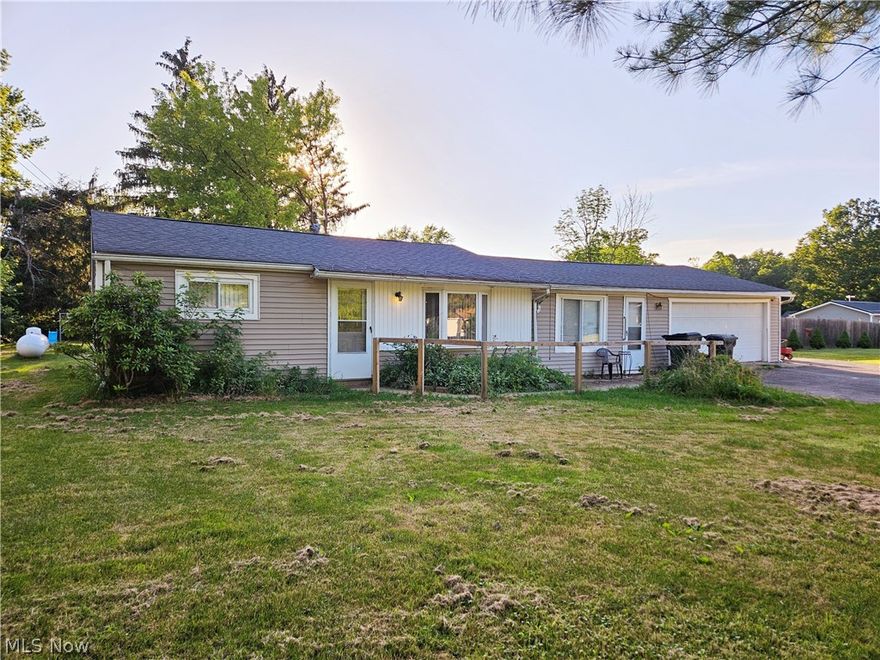 Easy one floor living in a quiet neighborhood.  The interior features a large size room that's great for a master bedroom or a bonus room, a mud room that can potentially be turned into a laundry room, a large walk in shower, a bay window in the living room, and a sunroom off the back.  The exterior features an oversize asphalt driveway for extra parking and a private backyard with a shed.