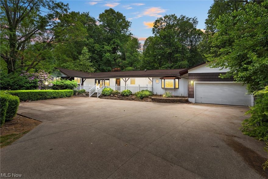 A ranch on 3.5 acres in Mentor with so many features is indeed quite impressive. The two bedrooms and 1.5 bathrooms make it cozy and manageable, while the partially finished basement provides additional space for various purposes. The lovely kitchen with an eat-in nook and a dining room is perfect for entertaining and enjoying meals. The shaded front patio and enclosed back deck with an above-ground pool offer great opportunities for relaxation and outdoor activities. Having the driveway lead back from the road provides privacy, and the surrounding trees and foliage add to the overall tranquility of the property. It's remarkable to have such a slice of sanctuary right within the city. The combination of ample land, comfortable living spaces, and attractive outdoor features makes this ranch a desirable place to call home.