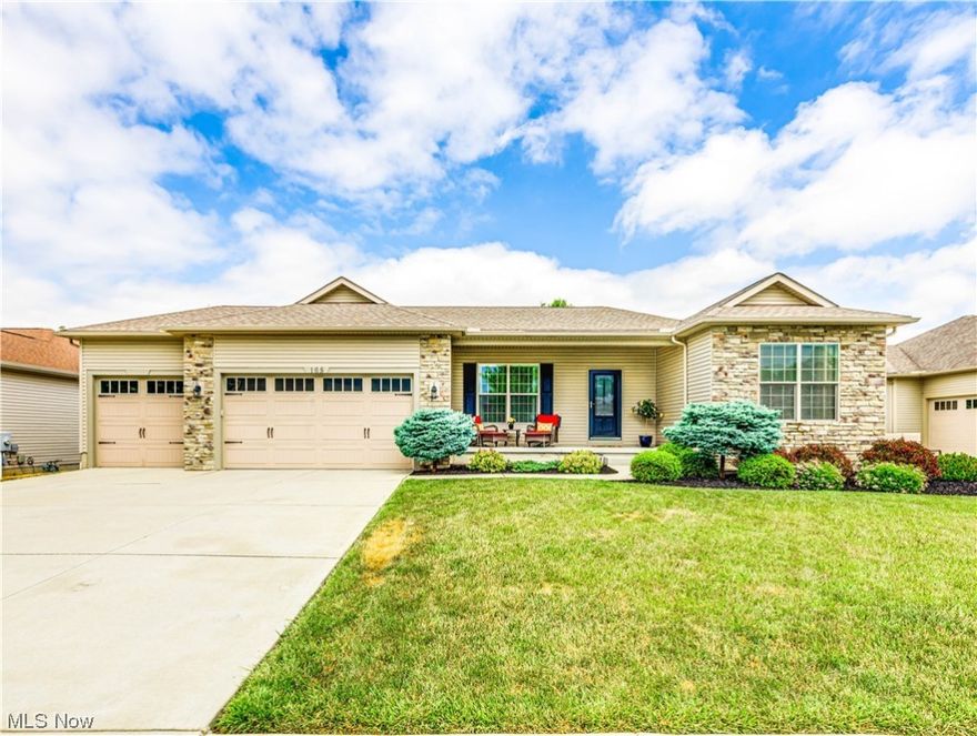 WHAT A BEAUTIFUL RANCH WITH ALL THE BELLS AND WHISTLES. OPEN CONCEPT!! SPACIOUS GREAT ROOM WITH VAULTED CEILING AND FIREPLACE. FORMAL DINING ROOM, LARGE KITCHEN WITH LOADS OF CABINETRY, GRANITE COUNTERTOPS, FULLY APPLIANCED, NEWER LAMINATE FLOORING ALSO IN THE DINING ROOM AND GREAT ROOM. ALL 3 BEDROOMS HAVE NEWER FLOORING IN 2020. FIRST FLOOR LAUNDRY HAS UTILITY SINK PLUS SET UP FOR GAS OR ELECTRIC DRYER. THE OWNER SUITE HAS 2 WALK IN CLOSETS, AND THE OWNER BATHROOM HAS A SEPERATE TUB, SHOWER, AND DOUBLE SINKS. THE LOWER LEVEL IS A WALK OUT. LARGE 14X37 REC. ROOM PLUS AN ADDITIONAL BEDROOM WITH INGRESS AND EGRESS. THE OTHER ROOM CAN BE AN OFFICE, WORKOUT ROOM OR ANOTHER BEDROOM. FULL BATH. THE FRENCH DOORS FROM REC ROOM LEADS TO A COVERED STAMPED PATIO. THE BONUS IS A 3 CAR GARAGE PLUMBED FOR A HEATER. HUDSON SCHOOLS, CLOSE TO THE NATIONAL PARKS, WALKING AND BIKING TRAILS, EASY ACCESS TO ROUTE 8, TURNPIKE, AND CLEVELAND. THE CARPETING AND LAMINATE FLOORING 2020. RAISED DECK OFF DINING