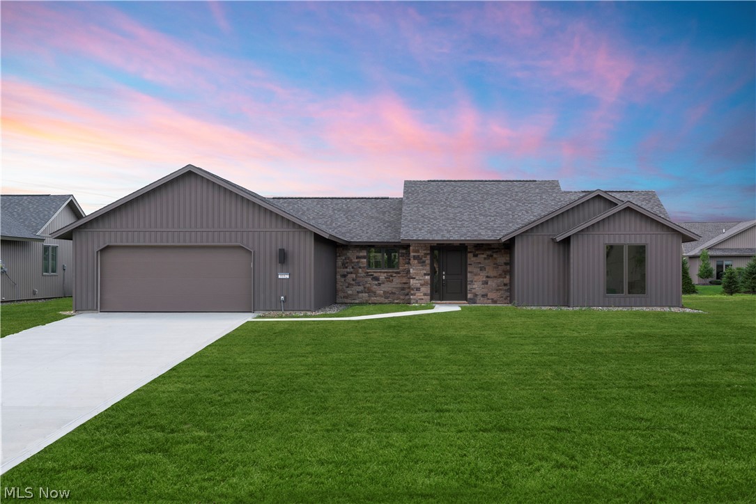 New home - Immediate occupancy! Interior photos are of previously constructed homes. This custom home features a cathedral ceiling in the grand room, kitchen, and dining area, three bedrooms - master with full bath and large walk-in dressing room, fantastic kitchen with granite counter tops and tile backsplash, snack bar island, custom cabinets and large pantry, two full baths with granite counter tops, (master bath with tile shower and glass doors) upgraded flooring, plumbing, and appliances, high efficiency gas furnace and tank-less hot water system, insulated garage with hot and cold water, floor drain, pegboard, door operator and pull-down stairs to overhead storage. Fully landscaped yard. Subdivision Olympic-size pool, children's pool, fitness center and play area. Numerous single family and cluster home building sites are available. Bob Schmitt Homes is an “Efficiency Crafted” builder. Recently recognized as designing and building the “Most Energy Efficient Home under 2,500 s