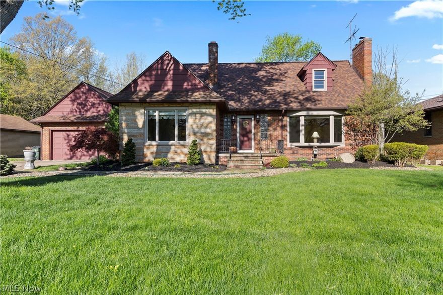 Move-in ready, charming brick Colonial situated on approximately a half-acre lot in the desirable Clearview Local Schools district! This spacious 4-bedroom, 1.5-bath home offers timeless character combined with thoughtful updates and a picturesque setting featuring a running creek in the backyard. Inside, you’ll find beautiful hardwood floors throughout and a flexible layout designed for comfortable living. The first-floor primary bedroom adds convenience, with a lovely family room overlooking the backyard and a inviting living room which features a cozy fireplace. A second fireplace can be found in the partially finished basement, offering additional living or recreational space.
The home also includes laundry options on both the first floor and in the basement for added flexibility. Recent updates provide peace of mind, including the HVAC system, roof & metal gutter guards are approximately 3 years old, along with new Windows & window treatments installed throughout add to the home’s low-maintenance appeal.
 Step outside to enjoy the back patio and the expansive yard, complete with a pole barn, perfect for storage, hobbies, or workshop space. And the 2-car attached garage rounds out this well-appointed property.