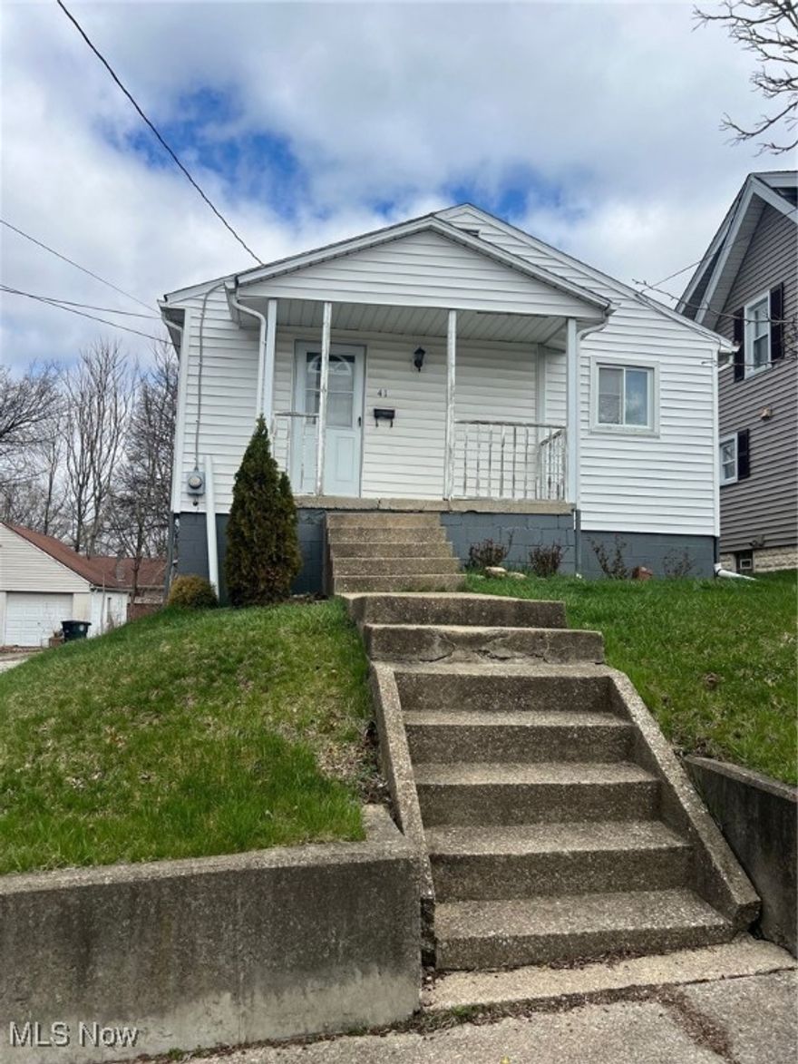 This charming 2-bedroom, 1-bath home in Akron offers a cozy and inviting atmosphere with a spacious layout. The welcoming covered front porch provides the perfect spot to relax and enjoy the outdoors. Inside, you'll find a comfortable living area with plenty of natural light, ideal for both everyday living and entertaining. The home features two bedrooms and a full bath with modern fixtures. The highlight of this property is the walk-out basement, offering great potential for additional living space, storage, or a home workshop. This home offers a wonderful blend of comfort and convenience. Don't miss the chance to make it yours and schedule your private showing today!