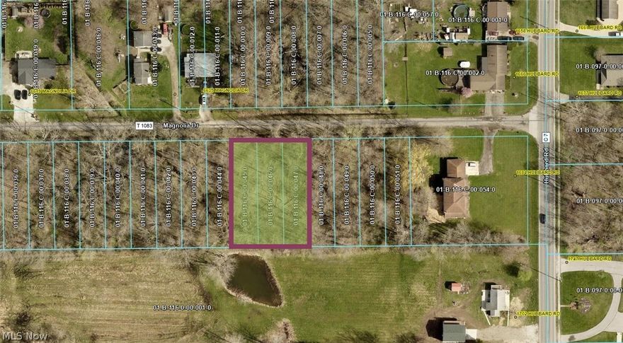 Great opportunity for a residential build! Three wooded lots (.1561 acres each) or .47 acre total, on beautiful Magnolia Drive in Madison Township. Individual lots are 40'x170'. Paved road with existing houses on north side of the street. $25,000 includes timber value. City water and sewer at the end of the street on Hubbard Road. Current homes have septic and well. Lots are on existing paved street. 1/2 mile from Lake Erie, Madison Township Park, restaurants and Vincent William Winery. Lots are three separate parcels, .47 acres each. Seller will combine parcels into one larger lot at closing. Buyer is responsible for any approvals.