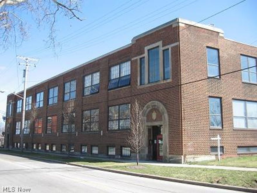 Painter's Loft Condominiums unit #17. Single level southwest facing corner unit with open floor plan, large windows, exposed concrete floors, high ceilings exposed brick, exposed concrete pillars, in suite laundry, gated and covered parking. Juliet balcony overlooking green space and RTA Rapid Transit. Unit to be finished with buyer to pick, paint colors, cabinets and counter tops.  Easy access to all freeways , Gordon Square Arts District, Ohio City, Tremont, downtown, University Circle and Lakewood. A great opportunity to own a true loft at a great price