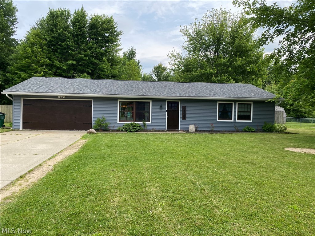 Looking for an up to date, move in ready, one floor living home? Look no further then right here! This three possible four bedroom one and a half bath ranch located in Madison is waiting for you! 2018 new hot water tank and Kraft maid kitchen cabinets, in 2021 new roof and vinyl siding , in 2022 a new heat pump was installed. This is a natural gas hot water heat. The mini splits were installed in 2022 and cool the entire home. The electric wall fireplace was added in 2021 and add to the cozy ambience of the living room. A portion of the garage was utilized to make a great gaming room / fourth bedroom. This home is adorable and waiting for you to call it home.