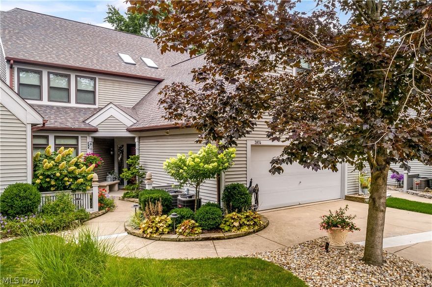 Lakefront condo on Portage Lakes in City of Green! Luxurious & beautifully updated; an absolute move in having 3 bedrooms, 3.5 baths, bonus room, approx. 3488SF, 1st floor master & laundry, 2 story foyer & great room, skylights & located right on the water with excellent proximity to boat docks & pool* Well appointed updates include kitchen with granite, stainless appliances (refrigerator, dishwasher,microwave, built in oven, Jennair cooktop), track lighting, roll out shelves & ceramic flooring; bathrooms (master bath roll out shelves & enlarged tile shower); tile flooring (foyer, kitchen, laundry & half bath); carpet (great room & dining room)* Other improvements include but not limited to—- lighting  fixtures incl recessed lights & LED* all windows, sliding door, back door, storm doors* air conditioning (2) & hot water heater (2020)* furnaces (2) in 2021*  landscaping, landscape lighting (front,back,gazebo & deck)* ceiling fans in bedrooms & gazebo*** Security system*central vacuum* Public utilities* Large deck & gazebo lake side* Neutral décor throughout* BEAUTIFUL!!!