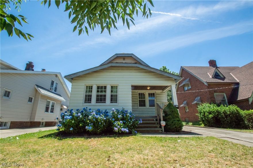 Welcome to this charming home nestled in the heart of Old Brooklyn, Cleveland. This delightful residence has three bedrooms and two full bathrooms. The home features beautiful hardwood floors throughout the living room and dining room. The dining room is enhanced with built-in cabinets, offering both functionality and character, perfect for displaying your favorite china or storing dining essentials. The kitchen and the upstairs bedroom have both been updated with new flooring, providing a fresh and modern touch to these  key areas of the home. Additional upgrades include a new furnace, ensuring comfort and efficiency in the colder months.
Step outside to discover a fenced-in backyard, perfect for outdoor activities and gatherings. The newly built front porch adds curb appeal and a welcoming entryway. Located just minutes from the zoo, parks, shopping and a variety of restaurants, this home offers convenience and leisure at your fingertips. Additionally, this location provides easy access to all major highways, ensuring smooth commutes and travel. While the home is move-in ready, it awaits your personal finishing touches to truly make it your own. Don't miss the opportunity to own this residence in a vibrant and desirable neighborhood.