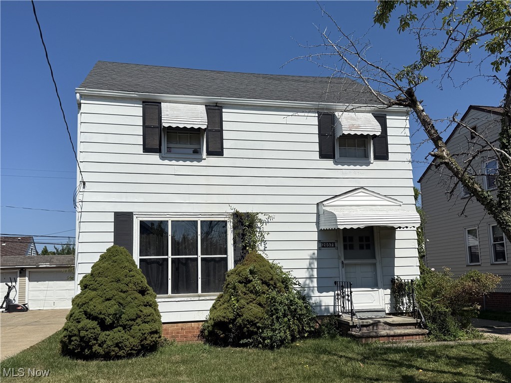 Investor opportunity in Euclid, Ohio. This well-maintained Colonial-style single-family home at 20571 Naumann Ave is currently rented for $1,300 per month through February 28, 2026, providing steady rental income with a long-term tenant in place. Built in 1944, the home offers 1,200 square feet of living space with 3 bedrooms and 1 full bathroom across two stories. It features low-maintenance aluminum/vinyl siding, a gable asphalt shingle roof, forced-air heating with a newer furnace, and a full 528 square foot basement with laundry. A detached 2-car garage, built in 1979, provides 440 square feet of additional space. The classic colonial layout remains popular among renters, and the property is situated in a quiet residential neighborhood with strong rental demand. This is a turnkey investment with immediate cash flow and long-term potential.