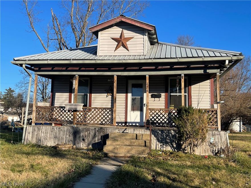 Charming 2 bed, 1 bath home with some updates. Metal roof, vinyl windows, full basement, fenced yard with garage. Only half a mile from Wheeling Ave in Cambridge and less than a mile from the park. Call your favorite agent today to get a tour.