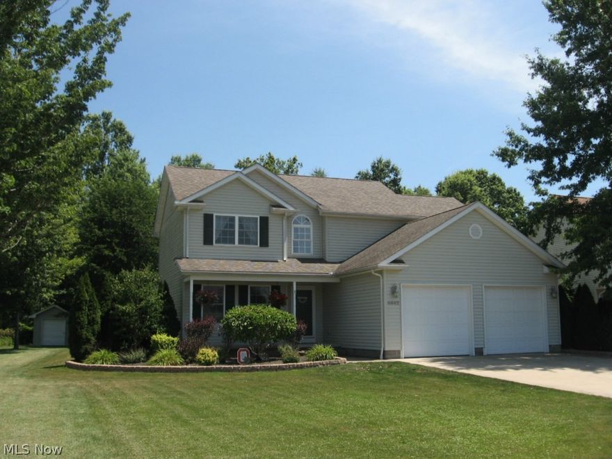 Must see this move in condition 3 bedroom 3-1/2 bath 2 story.  Sun room( 10x10), first floor laundry, living room with gas fireplace, sun room could be used as dinning room, master bedroom with large master bath(14x10) & walk-in closet, kitchen with ceramic floor and appliances, finished basement with wet bar and shelves stay plus full bath,(20x20) composite deck & railing , updates include:  newer carpet living room and basement, finished rec room, shed and deck