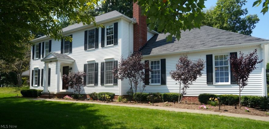 This Stately Colonial has been completely renovated and updated just for you!  As you stop at the corner of Brentwood & Atterbury, notice the beautifully manicured landscaping, exterior landscape lighting and exquisite mahogany and glass front door. Upon entering you will be greeted to a bright foyer with gleaming hardwood floors. An updated Kraftmaid Kitchen(8/14), newer stainless steel appliances(8/14) and granite(8/14) will delight. The Open Floor plan to the eating area and family room with hardwood floors and a beautiful fireplace makes it easy to entertain. Lovely updated half bath on first floor.  The second floor houses all 4 bedrooms and 2 full baths. The large Master bedroom has a walk-in closet and wall closet with an attached master bathroom with a newer walk-in tiled and glass shower with a rain head shower and wall shower,  a large marble double sink is the highlight of the master retreat. Serenity is the word that comes to mind when looking in the backyard with the views