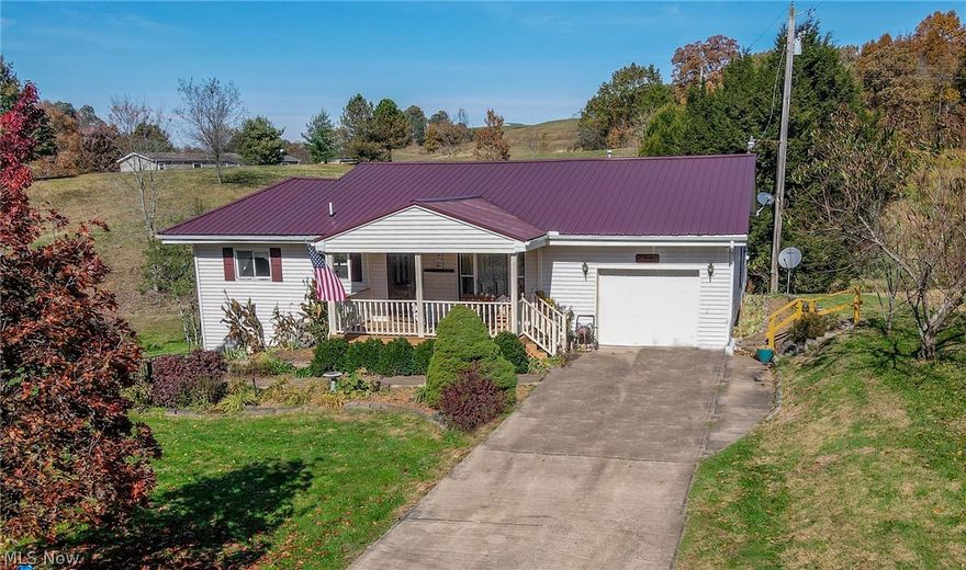 Looking for a solid home in a peaceful setting? Look no further! This well-maintained ranch sits on approximately 2 acres and offers loads of privacy and space! The home offers THREE living/family rooms, two bedrooms on main level with an opportunity for a third in the basement, two full baths, a beautiful addition on the back of the home with a screened in deck and ample light from the large windows, office space and laundry area. The property is absolutely beautiful, with covered bridges, pathways, a small koi pond, and so much more. Updates include a new metal roof, new central air, new water heater, newer kitchen appliances and updated carpeting in bedrooms. This beauty has been lovingly maintained over the years and is ready for its new owners! Set up your showing today!