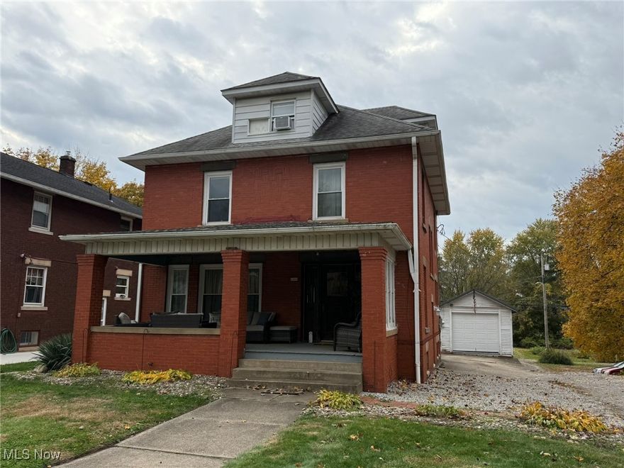 Beautiful brick home with 4 bedrooms, 3 full baths.  Tastefully decorated with fresh paint.  Charm and character throughout.  Spacious entry foyer with open stairway to the second floor.  Updated kitchen includes appliances and reverse osmosis system.  Trayed ceilings in the formal dining room.  Built in cabinets in the main floor laundry room with washer and dryer included.  Large master bedroom features a walk in closet and full bath with ceramic tile walk in shower.  Walk up attic finished with fourth bedroom.  Finished Den in the lower level with brick accent wall.  Detached 1 car garage.  Covered back deck with large backyard.  Culligan water softener is a rental, $48.03 per month.