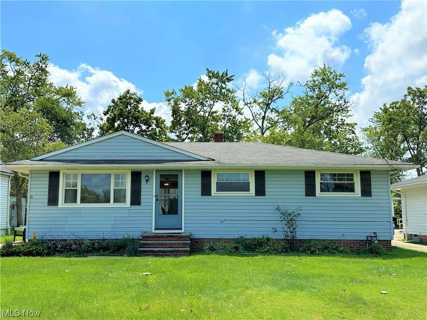 Move right into this 3-bedroom ranch style home which has been occupied by the same family for more than 30 years. The large picture window in the living room provides abundant natural light. Hardwood floors throughout all three bedrooms, hallway, as well as under the newer carpet in the living room. Brand-new flooring installed in the full bathroom. The primary bedroom also has a convenient half bathroom. Appliances in the eat-in kitchen are included in the sale along with the washer & dryer. Entertain friends and family or just enjoy relaxing on the large deck which is accessible through the sliding glass door to the park-like, fully fenced-in backyard. The extra-large 2.5 car garage has space for all your storage needs and includes a compressor. The pool table in the full basement will be yours to enjoy as well. Updates include: new hot water tank 2023, air conditioning unit serviced summer 2023, new deck 2015, new windows and roof 2011. Furnace and AC replaced in 2005. Be sure to c