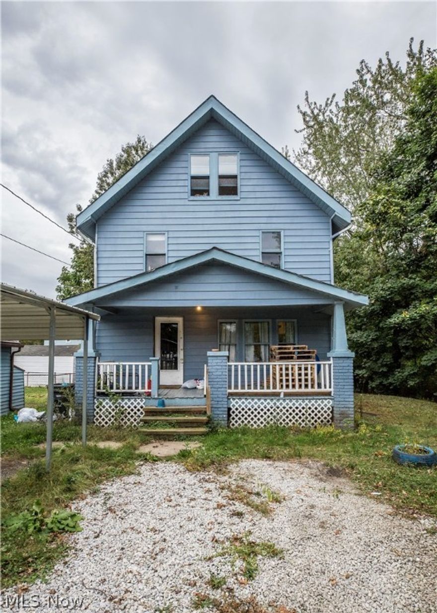 GREAT INVESTMENT OPPORTUNITY! Colonial 2 story with 3 bedrooms, 1 full bath. Nice front porch. Carport. $50 per pet. Close to highways, Akron U, downtown and shopping. Home is currently rented for $650 per month with a $50 fee per pet.