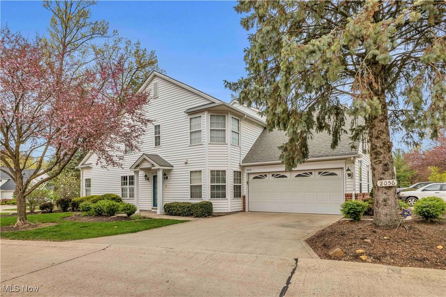 Spacious end unit in The Townhomes of French Creek Reserve! Comfortable entry with convenient half bath leads to large great room with generous dining area, vaulted ceiling, gas fireplace and access to a cozy 3 season room and outdoor patio. Fully outfitted eat-in kitchen offers loads of counter space and cabinetry and steps to the laundry room and attached two car garage. Owner's suite with glamour bath and walk-in closet round out the first floor. The second floor provides a large loft for intimate gatherings or kicking back and watching the game, guest bedroom with twin closets, guest bath and bonus room (great for office, craft room or storage). Newer luxury vinyl flooring and carpet. Stroll across the street to the community pool! Minutes to Avon Commons, Crocker Park, I-90 & other conveniences. One year limited home warranty. Immediate occupancy available.