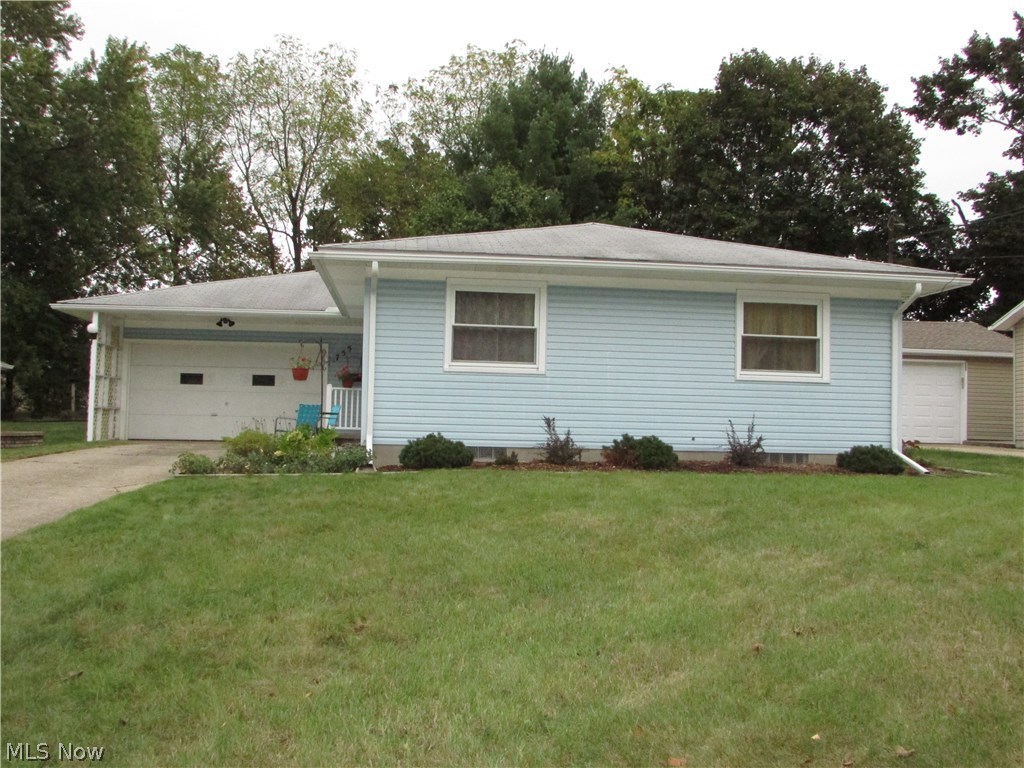 Do not miss this lovely 3 bedroom, 2 full bath ranch on a dead end street. Plenty of room in the 22x14 living room that opens to the dining area and kitchen. Each bedroom is spacious, and both baths are large. Hard wood floors run throughout the living room, dining room, and bedrooms. A full, open basement is just waiting to be finished. There is an attached 2 car garage, partially fenced yard, patio, and so much more.
