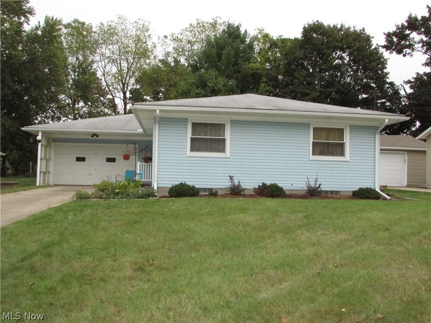 Do not miss this lovely 3 bedroom, 2 full bath ranch on a dead end street.  Plenty of room in the 22x14 living room that opens to the dining area and kitchen.  Each bedroom is spacious, and both baths are large.  Hard wood floors run throughout the living room, dining room, and bedrooms.  A full, open basement is just waiting to be finished.  There is an attached 2 car garage, partially fenced yard, patio, and so much more.
