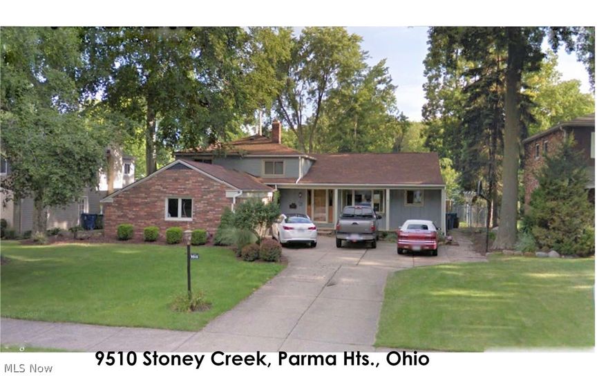 One of the nicest streets in Parma Heights presents this Spacious 4 bedroom Split Level beauty!!! A vaulted ceiling in the great room features 3 openable sky lights and a storage loft.  The open concept provides a modern living experience with a warm yet spacious feel.  The Kitchen has all new (Never Used)Stainless Steel appliances and Solid Wood Oak Cabinets with pull-out shelves, a large pantry, new Stainless Steel Sink, Bay Window and soo much more!!! Three bedrooms have solid hardwood floors with the master featuring a Walk-in Closet and Master Bath. With a 9 year old roof, 12 year old thermos-pain vinyl windows, almost New hot water tank, fantastic 3 season room, wood burning stove insert in the fire place, stamped concrete patio, cedar guest closet, 3 year old steel garage door and many other great features.  This is a must see!  DON'T WAIT!