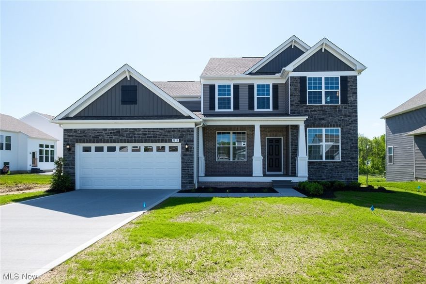 This beautiful 5-bedroom, 4.5-bathroom home offers 3,194 sq. ft. of elegant living space. Set on a tranquil homesite with pond views, it features an oversized gathering room that flows into a chef-inspired kitchen with built-in appliances and quartz countertops. The main level includes a first-floor laundry, bedroom with ensuite bath, and walk-in closet. The spacious master suite offers serene pond views, while additional bedrooms provide ample space and privacy. The daylight basement with 3 egress windows offers endless possibilities. A 2-car garage adds convenience, and the home’s modern design blends style with functionality. Special financing is available!