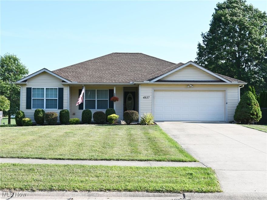 Step into comfort and convenience with this meticulously maintained 3-bedroom, 2-bath, single-story home. From the moment you walk in, you'll feel the warmth and charm of this inviting space. The sun-filled living room is bathed in natural light and opens directly to a fully fenced backyard with a patio—perfect for cookouts, entertaining, or relaxing with family and friends. Just off the living room, you’ll find a spacious eat-in kitchen featuring Quartz countertops, ample cabinet space, and all appliances included.
You'll fall in love with the oversized primary bedroom, complete with a private en-suite bath and a generously sized walk-in closet with built-in shelving for extra storage. Head downstairs to the partially finished basement, which includes a recreational area—ideal for game nights, hobbies, or indoor entertaining. The oversized two-car attached garage offers a thoughtful design element: a gentle slope instead of stairs for easy, step-free access into the home, enhancing both mobility and functionality. Recent Updates Include:
New furnace (2023) AC (2017) Hot Water Tank (2019) Sump pump (2024). This well-cared-for home offers the perfect blend of comfort, practicality, and modern updates. Don’t miss your chance—schedule your showing today!