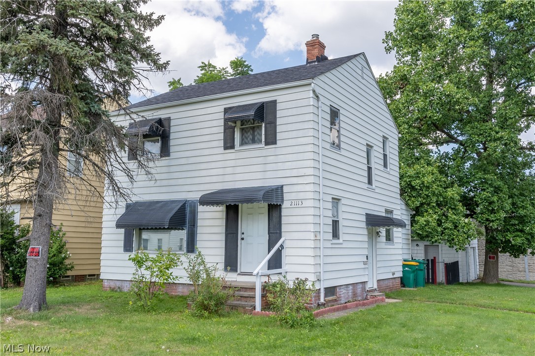 Come check out this cute Colonial in the heart of Maple Heights. Tucked away on a corner lot and dead-end street, this would be the perfect place to call home. 2-car detached garage and quiet fenced-in backyard make up the exterior of this home. As you enter the back sliding glass doors, you come into a perfect family/sunroom off the large kitchen and dining room. Continue into the spacious living room with plenty of natural sunlight from the big front window. Upstairs you will find 3 nice-sized bedrooms with plenty of storage and closet space! Don't miss out on this charming home!