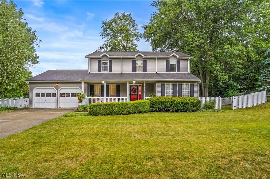 Welcome to 4530 Pineridge Dr  Stow, OH 44224, nestled in one of the most desired lake neighborhoods of Stow. Neighborhood is surrounded by nature & hiking trails leading down to the 90 acre lake, Wyoga Lake with beach for swimming, park area for playing, many events throughout the summer swim season & pavilion that can be rented for your own family functions. Close to shopping, restaurants & highway access nearby providing a superb convenience factor to go N on Rt 8 to CLE or S to CAK. The home is worth every bit of asking price or more with over 2,700 sq/ft, very comfortable finished basement that expands the living space. There's an elegant dining room left of the foyer & large living room area to the right of the foyer. An open staircase with a tall ceiling goes to the four bedrooms upstairs. The suitable sized primary bedroom with remodeled private bath which has been updated with taller sink & tiled shower area (2016). The common full bath for the rest of the rooms has also been updated (2022). Each room is sufficiently sized, see dimensions listed. Most appliances come with the house & as a special feature it has a Generac whole house generator (2017) in case of any power outages. The front porch is one of the owner's favorite places to sit outside, don't miss the back deck w/ gazebo, pergola for shade (2018), and landscaped border including a tranquil pond feature. The back shed provides a great area to put yard tools, etc. (2023), fully fenced in yard, & the two car garage also has an extended section to the left for bikes, play toys, or work bench. Here are some key ages on more items in the home: Roof (1999), furnace & A/C (2016), sump (2021), dishwasher (2020), oven/fridge/cooktop (2014). A new sliding door & some first floor windows have also been replaced in recent years. Call the Lillibridge Team today for your private tour! Don't miss out on this rare opportunity in this Wyoga Lake Stow Community! BONUS: One Owner home w/ one year Warranty included!