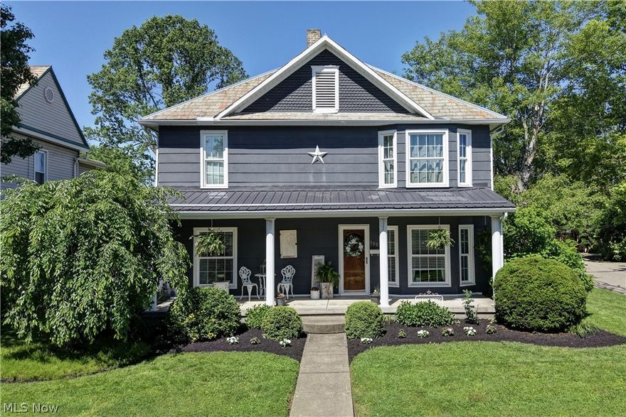 Welcome home to this beautiful 1,834 sq ft home built in 1907, offering plenty of updates and features while being situated on a corner lot in a peaceful neighborhood within a growing area. The home features 3 bedrooms and 2 full baths. The main floor includes a full bath, laundry room, kitchen, dining room, living room, and access to a covered front porch, along with a back entry room leading outside to a patio area. Upstairs offers 3 bedrooms and a full bath. The full basement has outside access and provides ample storage space. Also included is a 28’ x 38’ detached garage with electric and a concrete floor, offering the perfect space for hobbies, storage, or whatever you choose. This well-maintained home has seen numerous updates, including newer windows throughout, a newer furnace, an updated main-floor bath, and newer metal roofs on the garage and entry room. Utilities include electric, gas forced-air heat, central air, and public water and sewer. With many updates already completed and excellent overall care, this home is ready for years of enjoyment. Contact us today to schedule your private showing.