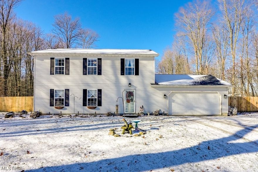 Experience the perfect blend of comfort and modern living in this 4-bedroom, 2-full bath home situated on nearly 2 acres. The open floor plan invites a seamless flow throughout the home.
The heart of the home, the kitchen, has been completely remodeled and updated, boasting the latest features. New light fixtures illuminate the downstairs kitchen, living room, and dining area, enhancing the overall ambiance. Modern convenience continues with new kitchen appliances installed in February 2023. A brand-new roof, installed in December 2022, ensures peace of mind and durability. The first-floor laundry room has been tastefully remodeled, adding both style and functionality to daily chores. 
Enjoy privacy in the fenced-in backyard, providing a secure space for relaxation and recreation.
For your peace of mind, the septic system was last inspected in 2023. Additionally, the furnace has been recently inspected and cleaned in 2023, ensuring efficient and reliable heating. This property harmoniously combines contemporary updates with spacious outdoor living.