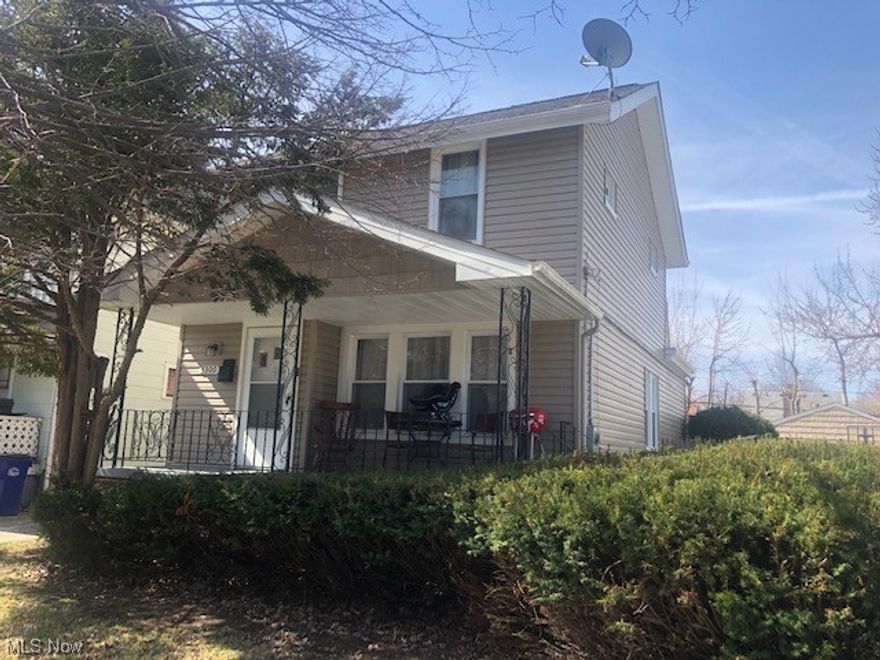 Cleveland Bungalow With Bedroom On the First Floor and Two Bedrooms On Second Floor. Front Porch Greets You As You Enter. Living Room Has Wood Floor and Pretty Decorative Fireplace As the Focal Point. Formal Dining Room With Built-In China Cabinets and Wood Flooring. Full Basement Provides Plenty Of Storage Space. Two Car Detached Garage. All Major Updates Within the Last Six Years: New Windows, Vinyl Siding, Glass Block In Basement, Roof, Gutters, Downspouts, Kitchen, Bathroom, Furnace and Hot Water Tank. Long Term Tenant Occupied, Current Rent Is $950, Section 8, Tenant Pays All Utilities. Tenant Would Like To Stay and Is on Month to Month Lease. Tenant Would Like 60 Day Notice To Vacate If They Are Not Going To Continue To Rent. 24 Hour Notice Required For All Showings.
