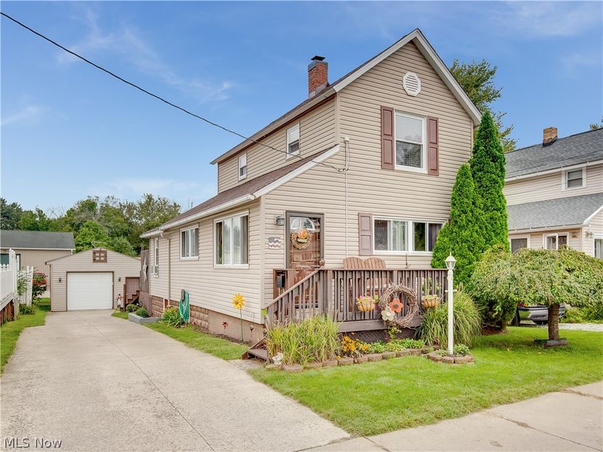 Pride of ownership in this Beautiful 2 bedroom, 2 bath home featuring some rustic charm. This home has been well cared for, completely updated and remodeled since the current home owners purchased it 21 years ago. No surface has been untouched including roof 2017, new waterline 2014, electric, plumbing, siding, bathroom, landscaping, and many custom lighted built-in display shelves. Plenty of storage in basement, garage and shed. Freshly painted porch and deck featuring a hot tub that stays!