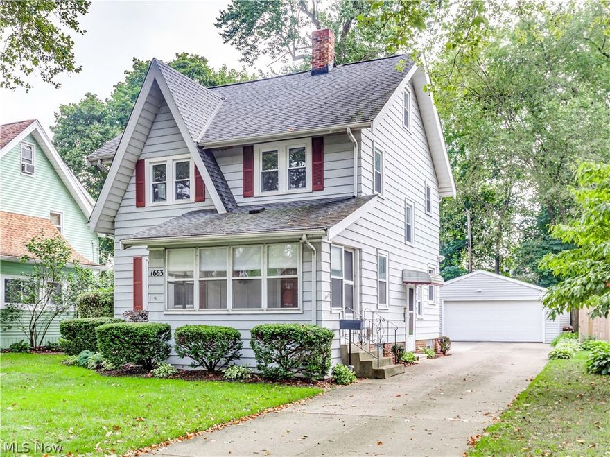 Welcome to 1663 25th St.  Located West of State Rd in one of the most impressive areas of Cuyahoga Falls. If you are looking for more space, look no further.  Included in the over 1700 above ground square footage you will find that the first floor boasts a formal living room with fireplace, charming formal dining room, and a family room with a sliding door that leads to the patio.  The kitchen has ample cupboard space . A convenient half bath is located off the kitchen.  Moving to the second floor the Master Bedroom size is an unbelievable 12 x 19 and includes a full wall of closets and built-in cabinets.The full bath boasts double sinks, tiled shower/bath and a convenient built in make-up table.  Two other bedrooms complete the second floor, and a large 4th bedroom can be found on the 3rd floor.  There is beautiful natural woodwork throughout the home.  The basement offers and additional 318 square feet with a rec room, bar and an additional full bath. Not only will you be living on a