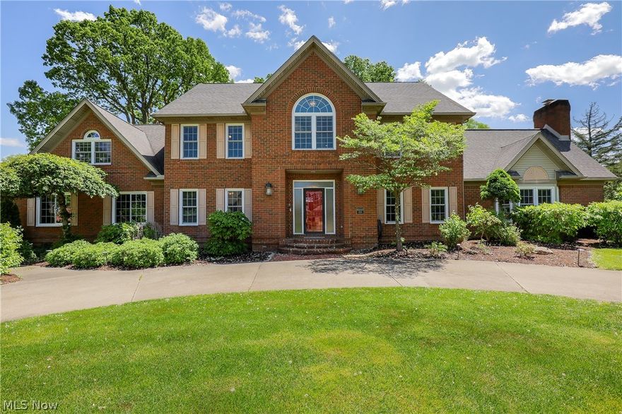 This stunning brick home in Jackson Township is situated on over half an acre! The oversized two-story foyer welcomes you with the office to your left, formal dining room to your right or straight ahead to the spacious eat-in kitchen. Brand new stainless steel appliances, granite countertops, center island and a huge pantry. You could head outside to the backyard from here or the kitchen flows right to the great room with vaulted ceilings-perfect for entertaining or relaxing by the fireplace. Or you can step down into the 4 season sun room with windows that flood the space with natural light! On the opposite end of the main level you’ll find a bedroom, full bathroom, the laundry room, big closets and access to the 4 car garage. Freshly painted interior, updated lighting, quality fixtures-perfect blend of classic beauty and modern updates! Retreat to the second floor where the primary suite awaits, a brand new spa-like bathroom with a double sink granite vanity, enormous full tile shower and a separate soaking tub. Don’t forget the spacious dressing room. Discover 2 more bedrooms that are ample in size and 2 bathrooms. This floor also features a Jr suite with the opportunity for customization to suit your personal taste and style-with an additional room that could be a 6th bedroom or office. The rear staircase is on this side of the home. You’ll find endless possibilities in the full basement. It has loads of storage space and direct access to the garage. The exterior is to die for! A private backyard with gorgeous landscaping, new iron fence, double waterfalls, a beautiful pergola and patio where you can relax and unwind. The semi-circle driveway in the front of the home and paved driveway on the side allows for plenty of parking. Recent improvements include but are not limited to:46 new windows/screens, new electric panel, 2 new water heaters. You’ll feel right at home with comfort, space, style and functionality. Call to set up your private showing today!