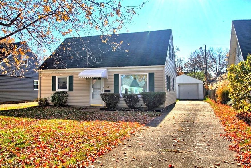 Welcome home to this 3 bedroom 1 bath cape cod-style home. Upon entry, you're welcomed into a spacious living room, Two nice size bedrooms on the main level with large tandem bedrooms on the upper level. New carpeting in the family room and upstairs bedroom. Outside, enjoy the serene backyard with plenty of room for gardening, relaxation, and outdoor activities. There is a roomy 1.5 car detached garage. Newer flooring in the living room and family room was installed May of 2023, Newer carpeting installed in the tandem bedrooms on the upper level November of 2023, Electrical panel and service upgraded November 2023.