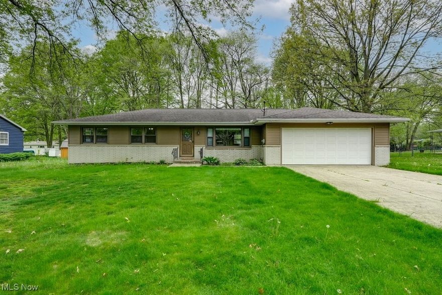 Welcome home! This well maintained ranch on almost half an acre is ready to welcome its next owner. This first floor living opportunity offers 3 bedrooms, 2 full bathrooms, a kitchen, dining room, family room, and a bonus room that walks out to an enclosed patio overlooking many mature trees that surround the backyard. The basement offers endless opportunities for flex space and storage. The basement also houses the mechanical components, laundry, and a generator that will convey. Within close proximity to the Tallmadge circle, you can easily access Akron, Brimfield, Mogadore, Kent and downtown Tallmadge within minutes. Nearby you can also find the Summit County Fairgrounds and Metro Parks. Don't miss out on this move in property, call to schedule your private showing today!