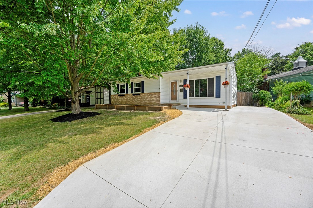 What an amazing opportunity to own a well maintained ranch home, situated in a quiet Stow, Ohio neighborhood! This move-in ready home has ample space throughout, and an oasis for a backyard. Enter through the front door to be greeted by an oversized living area, with vaulted ceilings, large ceiling fan, and free-flowing access to kitchen area. Large windows in the front and back of the living room allow for tons of natural light. Kitchen has plenty of cabinet space and countertop space for any kitchen guru, with a cozy eat-in nook -- perfect for family meals. 3 large bedrooms including primary suite and 2 full baths complete the upstairs area. Lower level has been finished with bar, an additional living area, and recessed lights. There is also an unfinished area for all of your storage needs. Outside has additional storage with 2 sheds, and large above ground pool. Imagine yourself soaking in the sunshine on these warm summer days. This one only thing this home needs is its next owner, call today to schedule your showing before this one is SOLD!