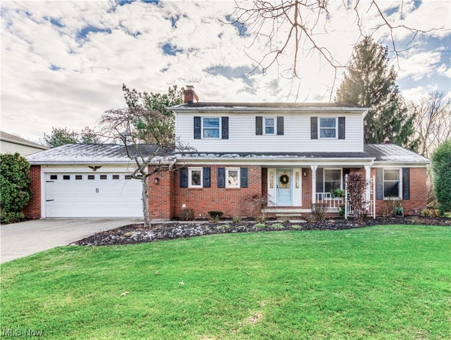 What an excellent opportunity! Located in Solon’s desirable Oakview Estates, boasting mature landscaping and beautifully kept homes, 33200 N Burr Oak will not disappoint. This 4 bedroom, three bath Colonial is sparkling clean and has many of the updates you may be looking forward to in a new home. In 2018 there was an entire kitchen remodel that includes White soft close cabinetry, stainless steel appliances, custom tile back splash, solid surface countertops, under counter lighting, farmhouse sink and spectacular white oak wood flooring. 2019 the Master Bath was redone and boasts a stunning custom tile shower. In 2020 white oak flooring was installed in the family room, the fireplace painted white along with the fireside bookcases and contrasting paint to the back of the bookcases. The 2nd full bath was painted and has updated decorating touches.  The furnace and C/A were replaced in 2015, and windows in 2005. Nature stone flooring was added to the entire basement in 2007. Leaf Guards were installed in 202 and offer a lifetime transferrable warranty. The 14 x 20 screened in porch was recently whitewashed to give it a rustic feel. A tranquil waterfall and custom brick patio enhance the beauty of the attractively landscaped back yard. If you are thinking of buying an electric car, the two-car garage includes a charging station. Don’t miss the chance to preview this awesome home.  Call your favorite Realtor for a private showing today.